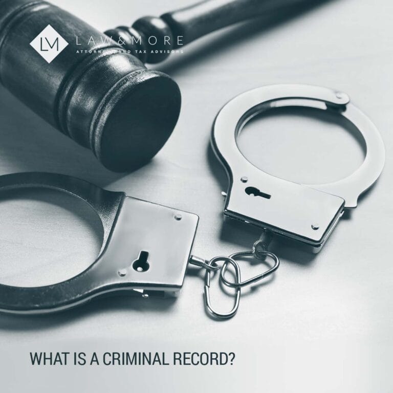 What is a criminal record?