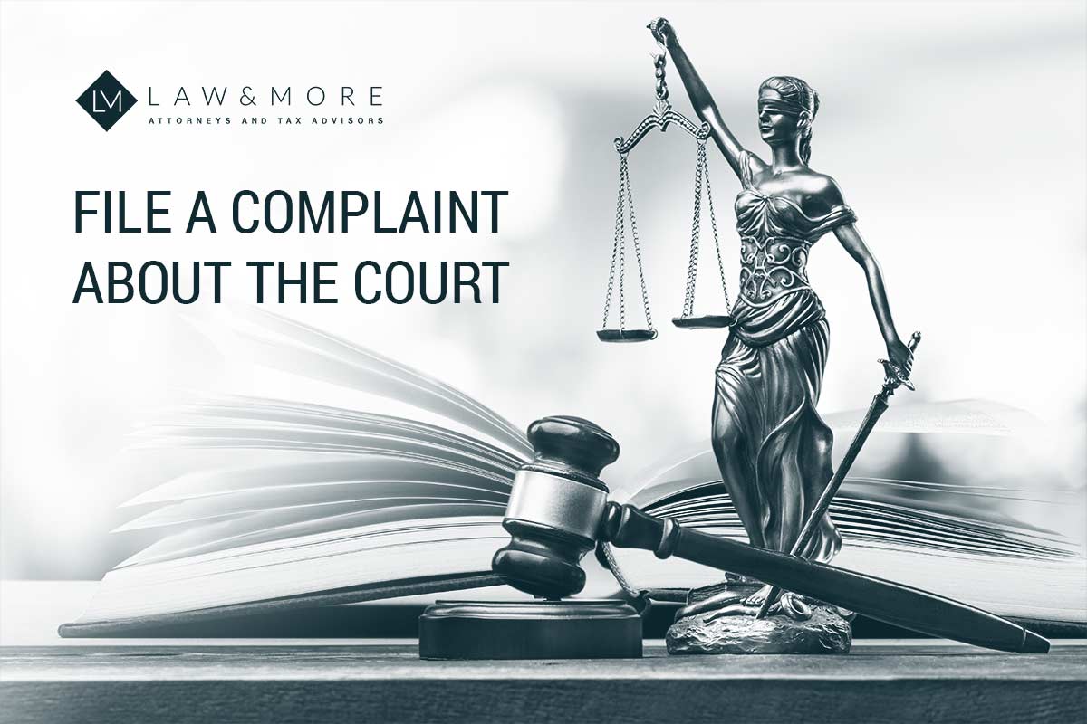 File a complaint about the court