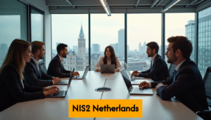 Dutch professionals collaborating in a modern office