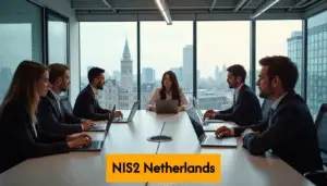 Dutch professionals collaborating in a modern office
