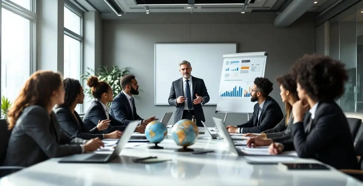 Corporate Litigation in the Netherlands: A Practical Guide for Businesses (2026) 3 Modern conference room with diverse professionals discussing litigation management.