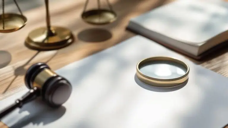 Gavel and magnifying glass on a desk, representing a legal claim under Dutch law