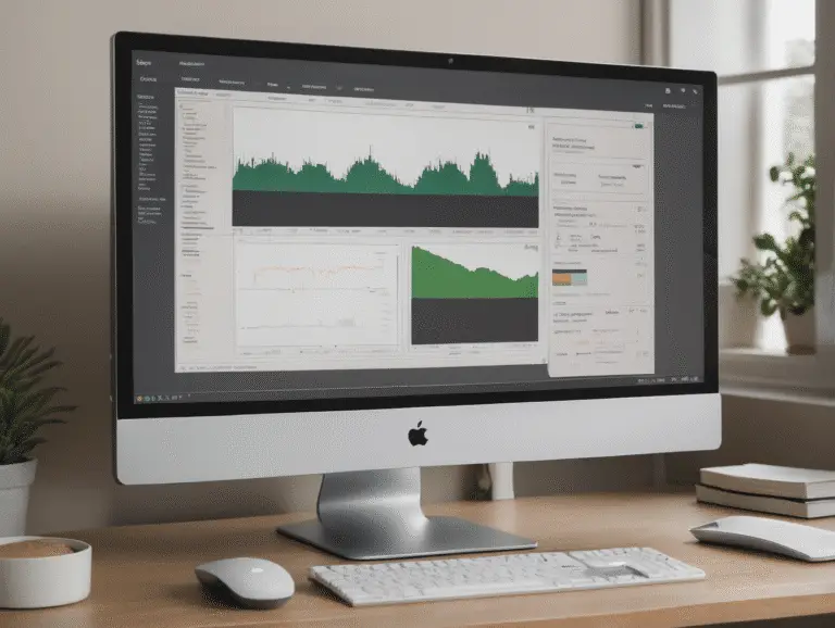 Data analysis on a computer screen