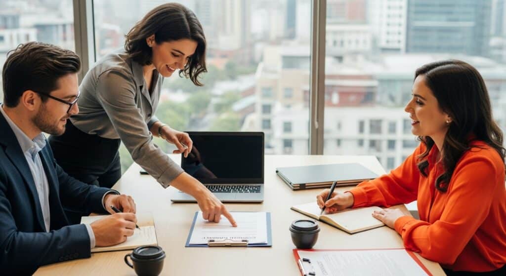 contracte de muncă, discuții la locul de muncă, ședință de resurse umane