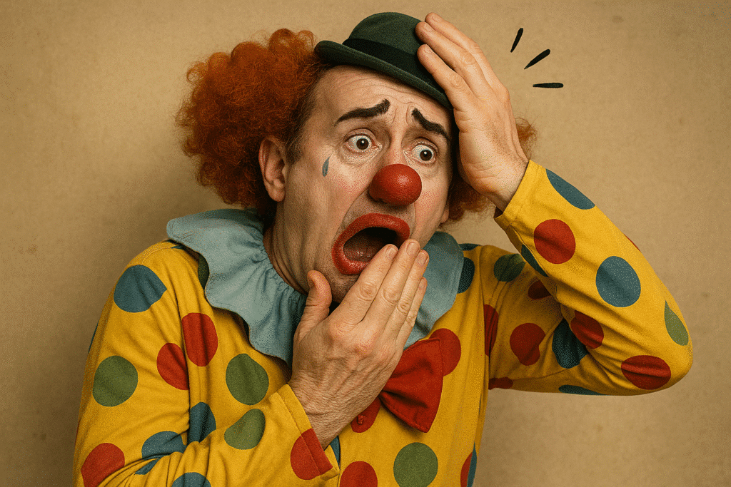 5 Legal Mistakes That Can Cost Your Business Its Reputation in the Netherlands 2 Clown who has made mistakes