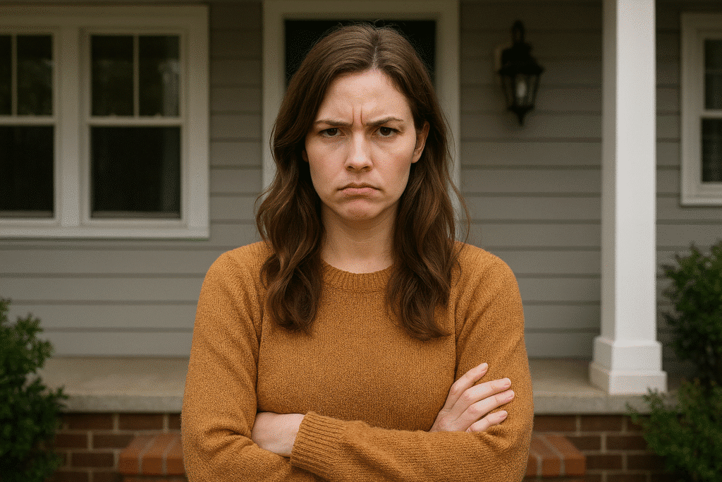 پخوانی او پور: څوک د کور ساتلو حق لري؟ ۲ ښځه په بهر کې په آرامه سویټر کې.