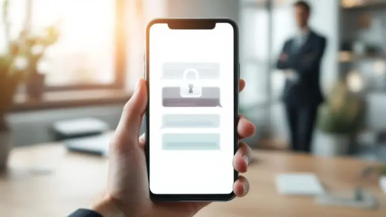 Dłoń trzymająca smartfon wyświetlający aplikację do przesyłania wiadomości