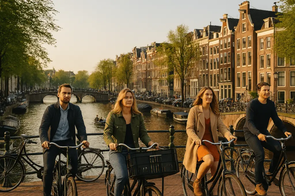 Amsterdam canals Netherlands historic