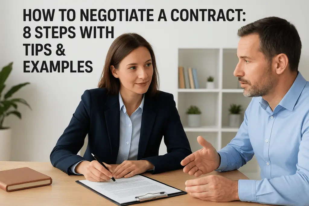 How to Negotiate a Contract: 8 Steps With Tips & Examples