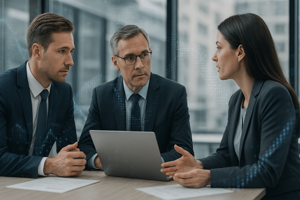 Twee mannen en een vrouw