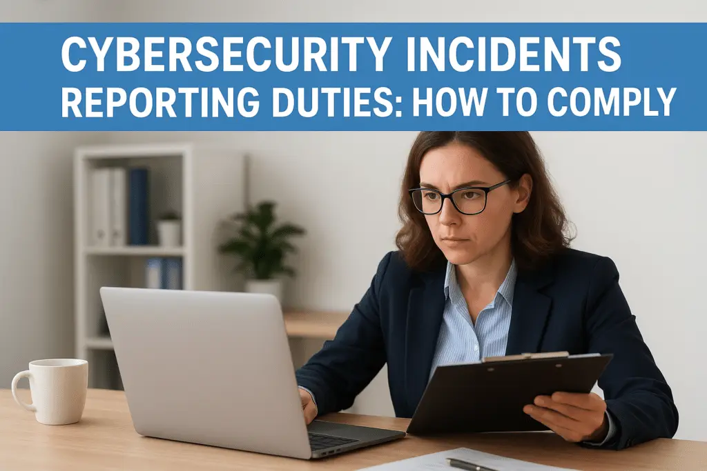 Cybersecurity Incidents Reporting Duties: How to Comply 2 Cybersecurity Incidents Reporting Duties: How to Comply