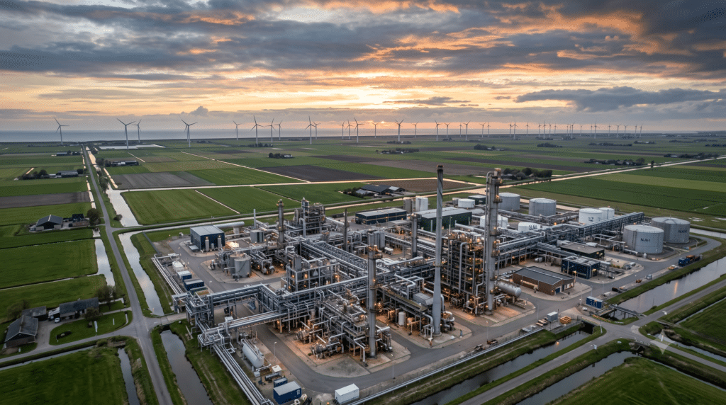 Gas treatment installation related to Dutch mining law and gas extraction