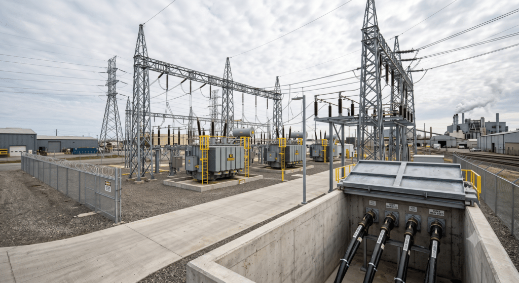 CDS recognition ACM - electrical switching station of a closed distribution system