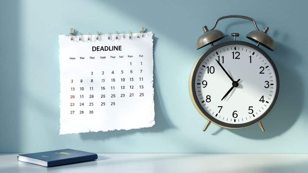 A calendar with a flight icon circled, highlighting the importance of planning travel dates well in advance of a visa application.