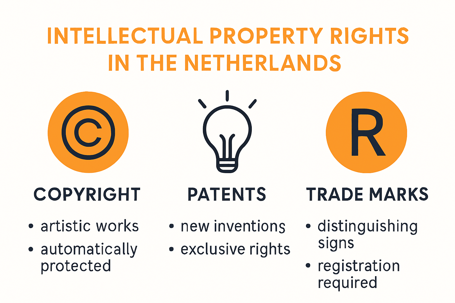 Types of intellectual property rights in the Netherlands