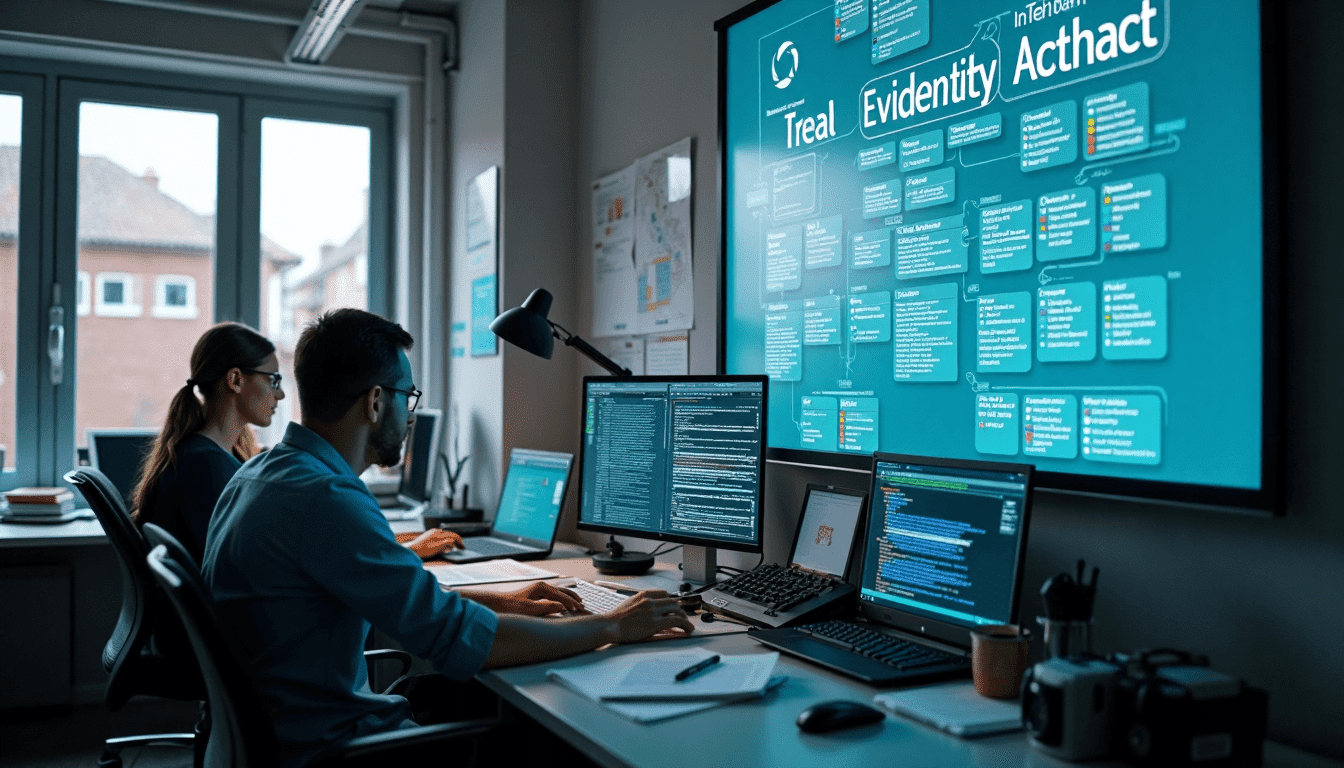 Dutch cybercrime investigators reviewing digital evidence in office