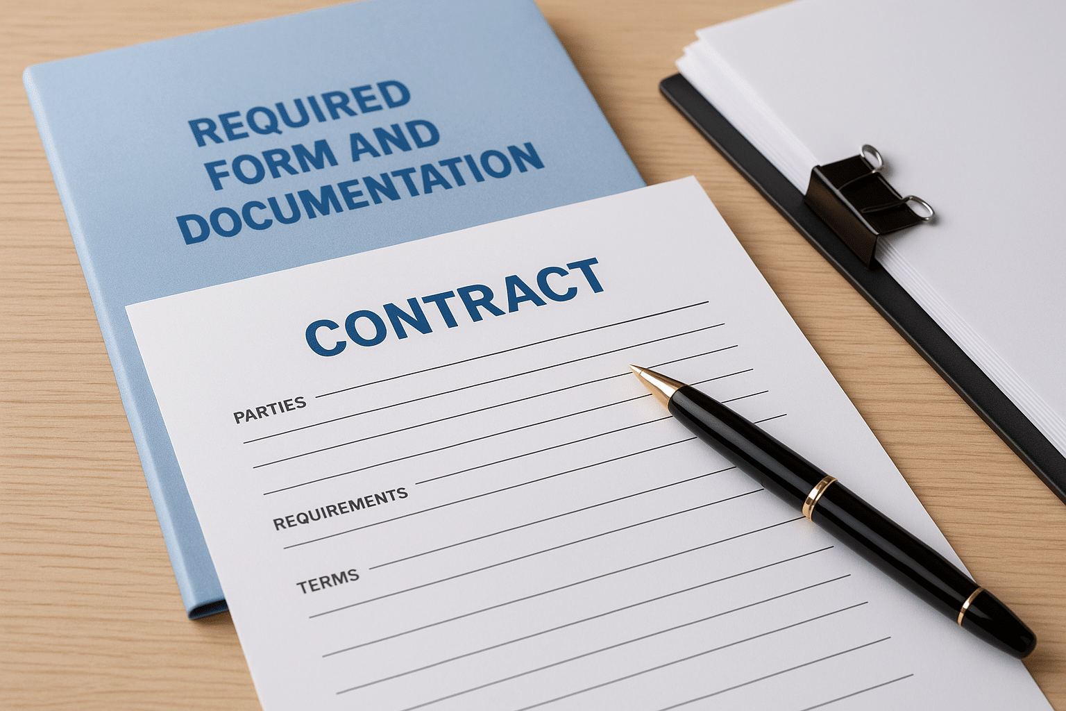 6. Required form and documentation