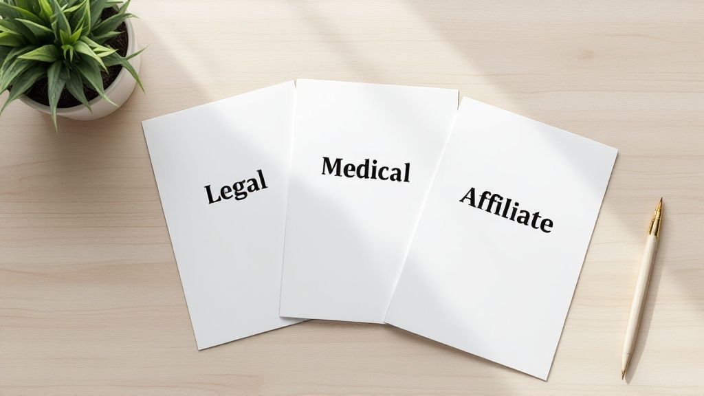 A person at a desk reviewing a checklist, symbolizing the selection of necessary legal protections.