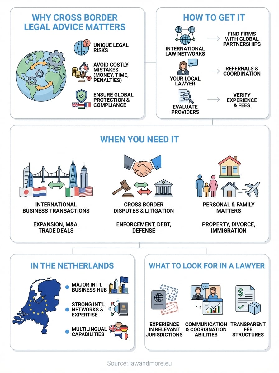 cross border legal advice infographic
