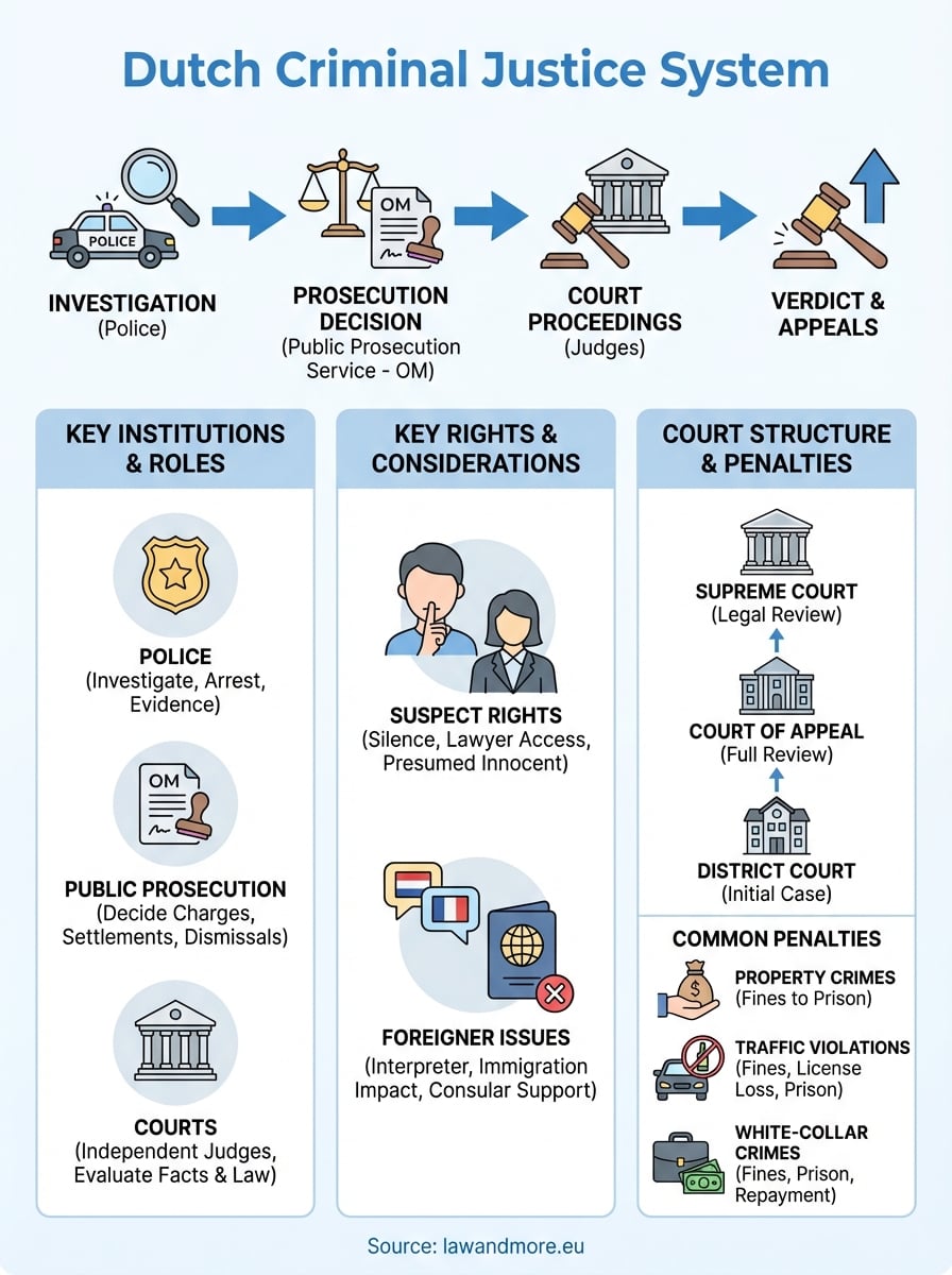 dutch criminal justice system infographic