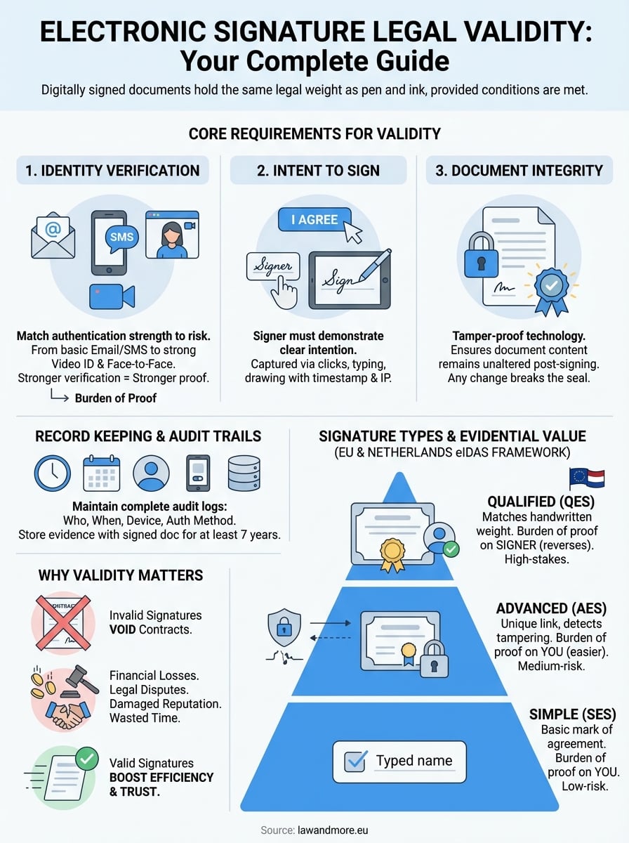 electronic signature legal validity infographic