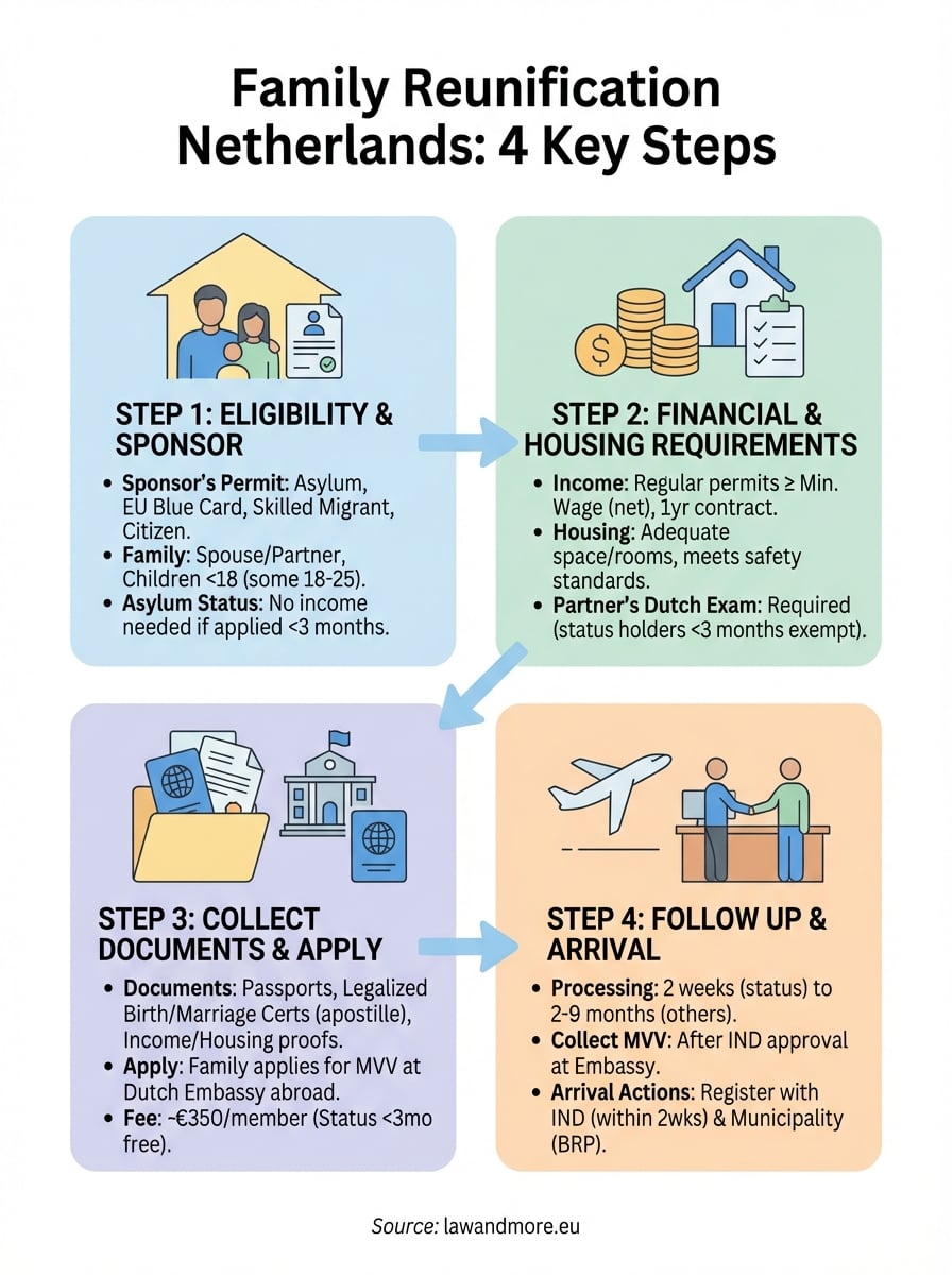 family reunification netherlands infographic