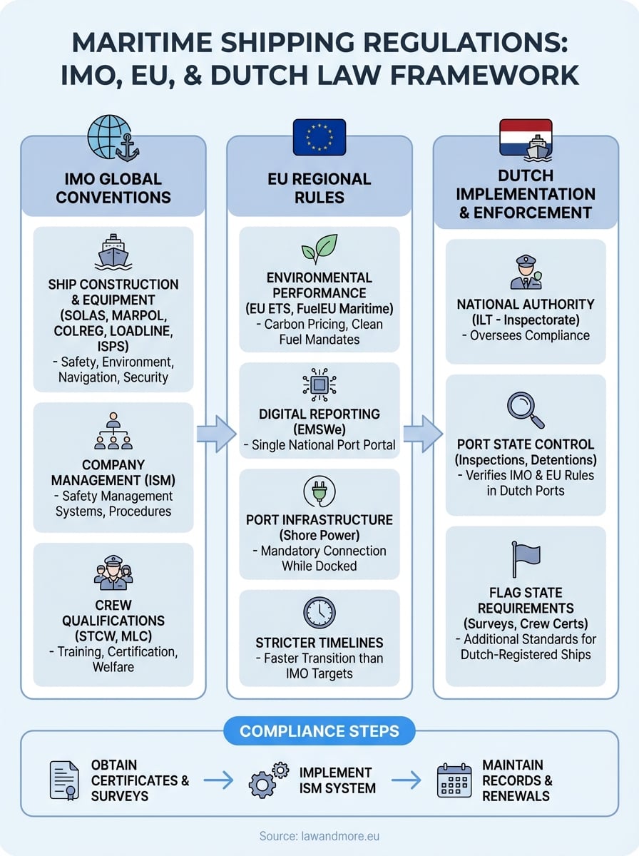 maritime shipping regulations infographic
