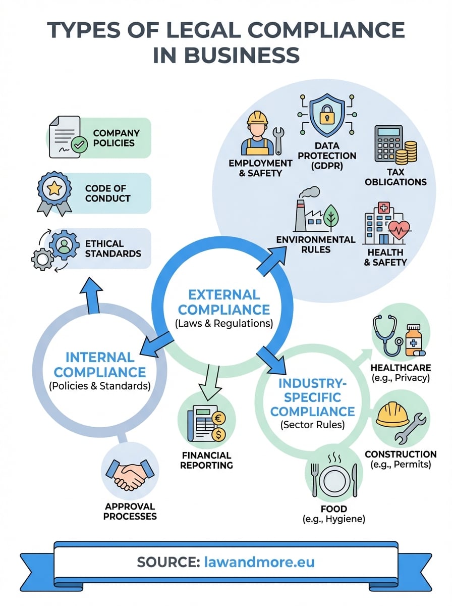 types of legal compliance infographic