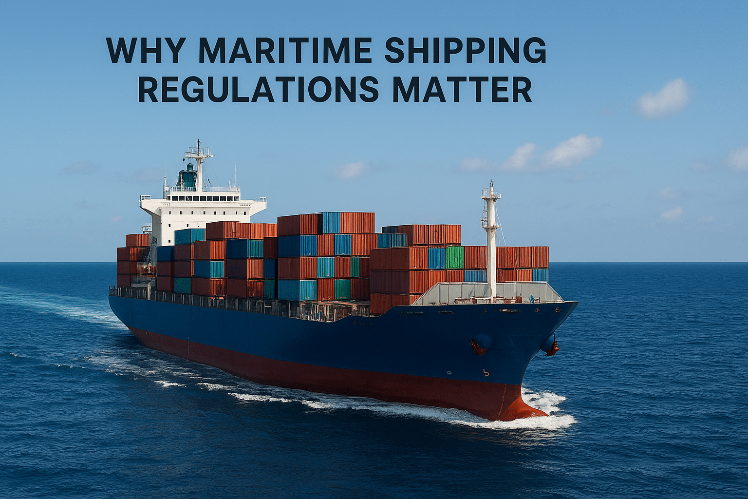 Why maritime shipping regulations matter