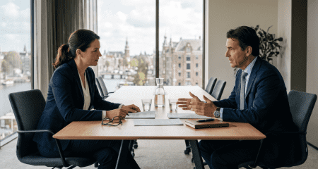Shareholder disputes in the Netherlands: shareholders in discussion during a business conflict