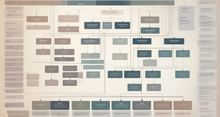 Complex flowchart with interconnected concepts