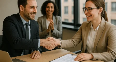 People getting agreement