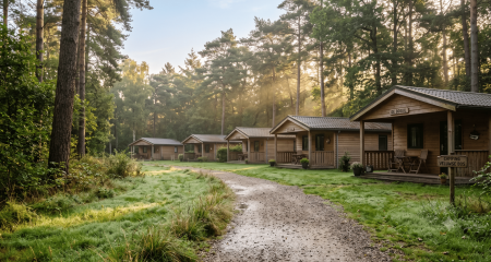 Campsite manager's service accommodation on the camping site