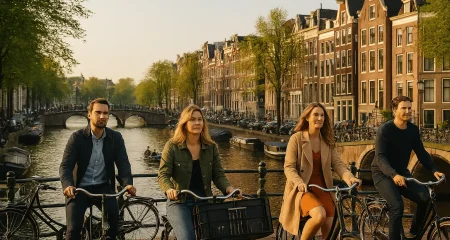 Amsterdam canals Netherlands historic