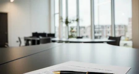 Contract met pen