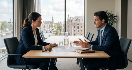 Shareholder disputes in the Netherlands: shareholders in discussion during a business conflict