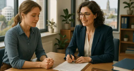 Twp women in an office