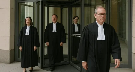 Judges at a revolving door