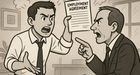 Dispute over employment agreement terms.