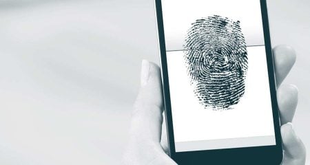 Fingerprint in violation of GDPR