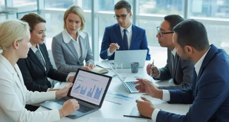 People in a meeting