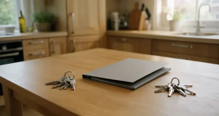Stack of contract documents and a fountain pen on a conference table
